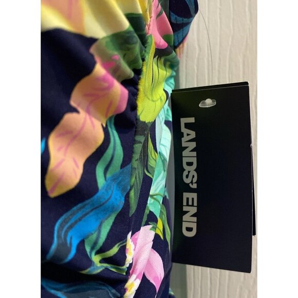 Lands’ End Women's Le Cami Swim Dress Tropical Floral Bathing Suit Size XS - Picture 2 of 12